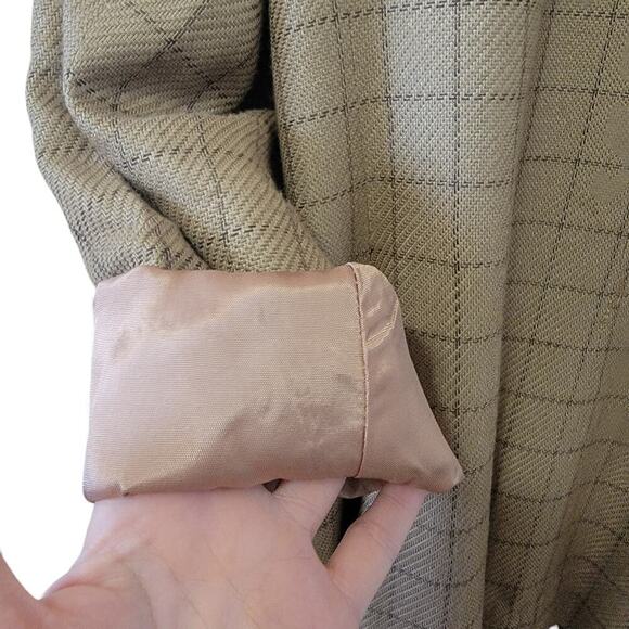 Chaus Vintage Oversized Jacket Blazer Suit Coat Checkered Pattern Women's 14 - Picture 9 of 9